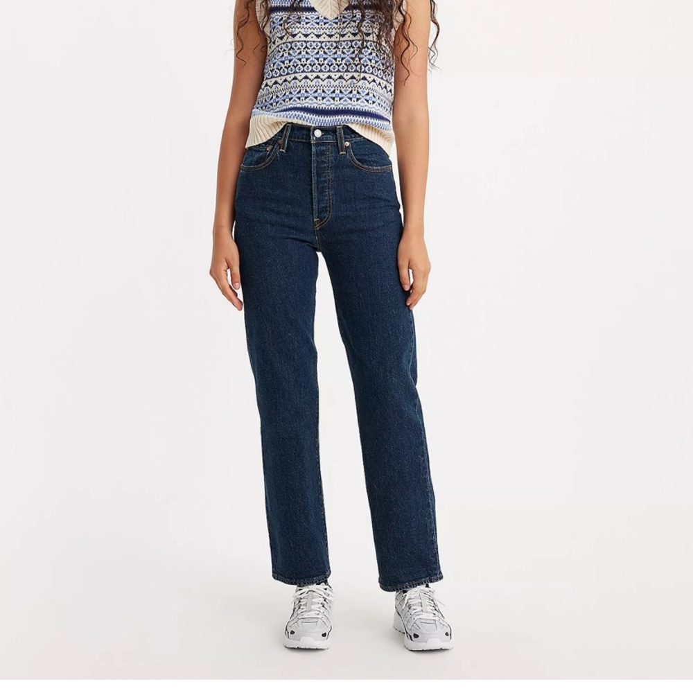 Levi’s straight ankle ribcage jeans